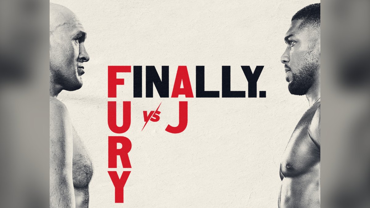 Tyson Fury vs Anthony Joshua – oficjalna grafika walki, Cardiff 11 grudnia 2026