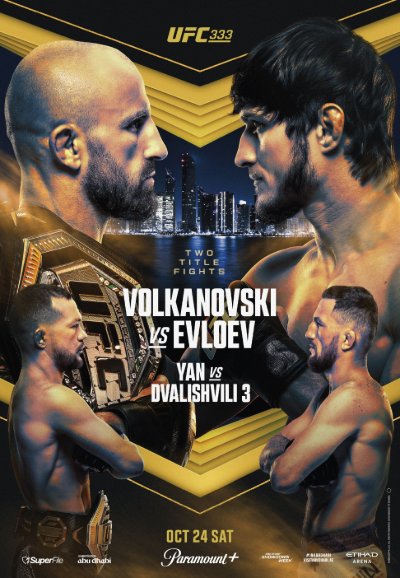 Plakat UFC 333: Volkanovski vs Evloev